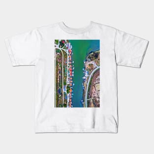 Loudias river and the cabins Kids T-Shirt